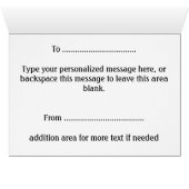 ベアアートカードパーソナライズされたポーラベアカード (内部横(下))