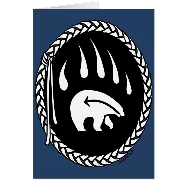 ベアアートカード空白のトライバルベアアートカーカスタムド (正面)