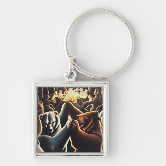 ベアアートキーチェーンパーティー動物ギフト キーホルダー (正面)