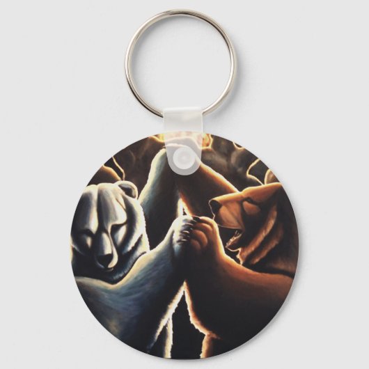 ベアアートキーチェーン踊りキーチェーンギフト キーホルダー (正面)