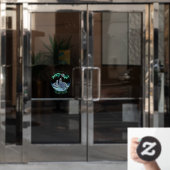 ベアアートデカールカスタムトバルベアーツウィンドンシッキング ウィンドウサイン (オフィスドア)