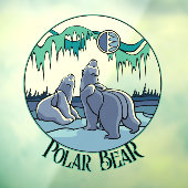 ベアアートデカールカスタムトバルベアーツウィンドンシッキング ウィンドウサイン (シート3)