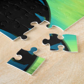 ベアアートパズルパーソナライズされたオーロラベアーズ ジグソーパズル (側面)