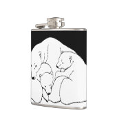 ベアアートフラスコカスタムーPolar Bear Drinkフラスコ フラスク (左)