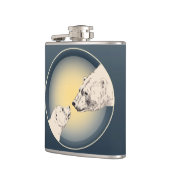 ベアアートフラスコカスタムーPolar Bear Drinkフラスコ フラスク (左)