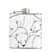 ベアアートフラスコカスタムーPolar Bear Drinkフラスコ フラスク (正面)
