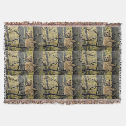 ベアアートブランケットカーモードベアブランケット スローブランケット (正面)
