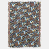 ベアアートブランケット先住民ポーラーベアブランケット スローブランケット (正面縦)