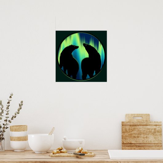 ベアアートプリントトライバルベアポスタープリントSM ポスター (キッチン)