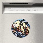 ベアアート冷蔵庫用マグネットワイルドライフアートマグネット マグネット (インサイチュ (食洗機))