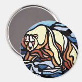 ベアアート冷蔵庫用マグネットワイルドライフアートマグネット マグネット (正面/裏面)