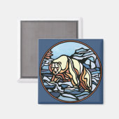 ベアアート冷蔵庫用マグネットワイルドライフアートマグネット マグネット (正面/裏面)