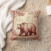 ベアインザフォレストトイレ クッション (ブランケット)