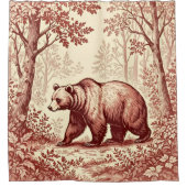 ベアインザフォレストトイレ シャワーカーテン (正面)