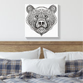 ベアインスパイア顔6 キャンバスプリント (インサイチュ (寝室))