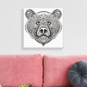 ベアインスパイア顔6 キャンバスプリント (インサイチュ (リビング))