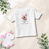 ベアインフライトパパの共同パイロットガールギフト トドラーTシャツ