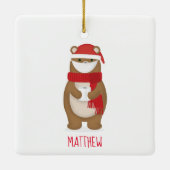 ベアイン顔マス2020年クリスマス セラミックオーナメント (裏面)