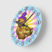 ベアウィザード ラウンド壁時計 (傾斜)