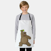 ベアウィズダンベルアットヨガフィットネス エプロン (着用した状態)