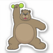 ベアウィズダンベルアットヨガフィットネス シール (正面)