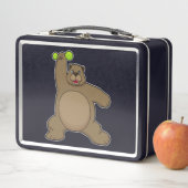 ベアウィズダンベルアットヨガフィットネス メタルランチボックス (インサイチュ)