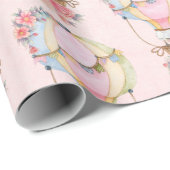 ベアウォーター付き可愛い風船ラッピング ラッピングペーパー (ロールコーナー)