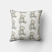 ベアウォーター色ベビー子供部屋デコール クッション (裏面)