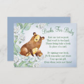 ベアウッドランド赤ちゃんシャワー本カードを持って来る 招待状 (正面/裏面)