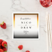 ベアエレガントプライド結婚ズ スタンダードカクテルナプキン (インサイチュ)