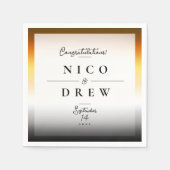 ベアエレガントプライド結婚ズ スタンダードカクテルナプキン (正面)