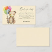 ベアエレガントベビーブックリクエスト エンクロージャーカード (正面/裏面)