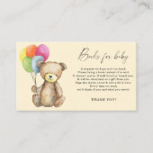 ベアエレガントベビーブックリクエスト エンクロージャーカード (正面)