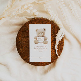 ベアオムツ男女兼用ラッフルチケット エンクロージャーカード