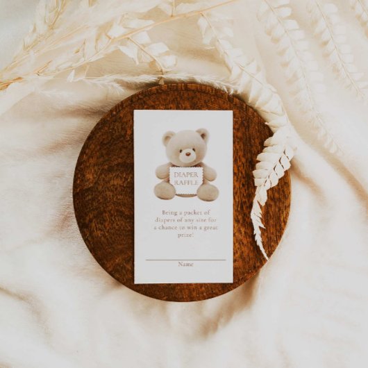 ベアオムツ男女兼用ラッフルチケット エンクロージャーカード
