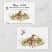 *~*ベアオングラス楽しむ花おむつラッフル エンクロージャーカード (正面/裏面)