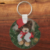 ベアオンリースクリスマスホリデーキーチェーン キーホルダー (正面)