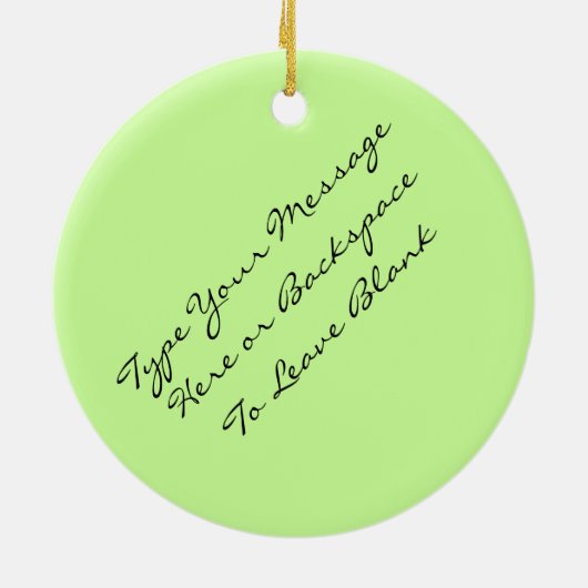 ベアオーナメントパーソナライズされたワイルドライフアートデコレーション セラミックオーナメント (裏面)