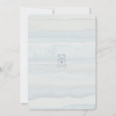 ベアカジュアル魅力的ベビーシャワー招待状 招待状 (裏面)