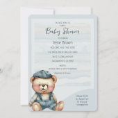ベアカジュアル魅力的ベビーシャワー招待状 招待状 (正面)