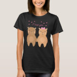 ベアカップル結婚ズ記念日婚約パーティ Tシャツ<br><div class="desc">ベアカップル結婚ズ記念日婚約パーティHer</div>