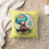 ベアカラフルウォーター色子供部屋装飾用クッション クッション (ブランケット)