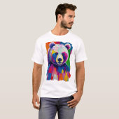 ベアカラフルポートレート Tシャツ (正面フル)