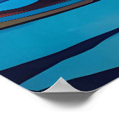 ベアカラフル抽象芸術絵画ズキャビンアート ポスター (角)