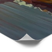 ベアカラフル抽象芸術絵画ズキャビンアート ポスター (角)