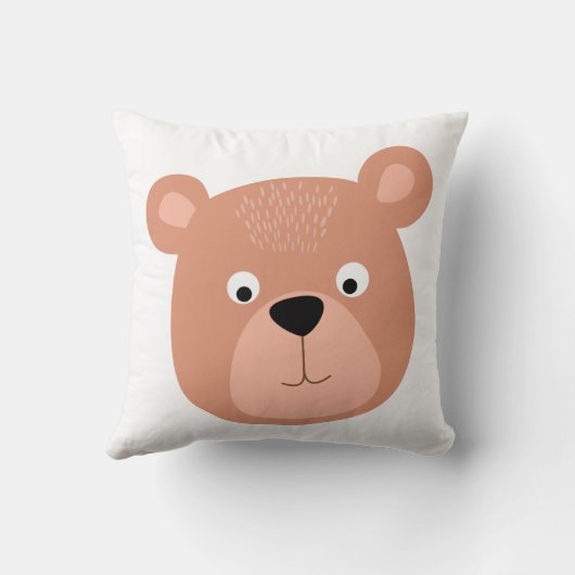 ベアカワイト顔  クッション (裏面)