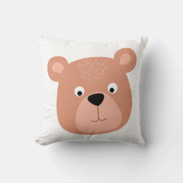 ベアカワイト顔  クッション