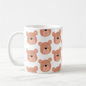 ベアカワイト顔 コーヒーマグカップ (左)