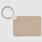 ベアカー付きメタル長方形キーチェーン キーホルダー (裏面)