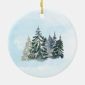 ベアキャビン湖の山々我々の家からあなたの家へ セラミックオーナメント (裏面)